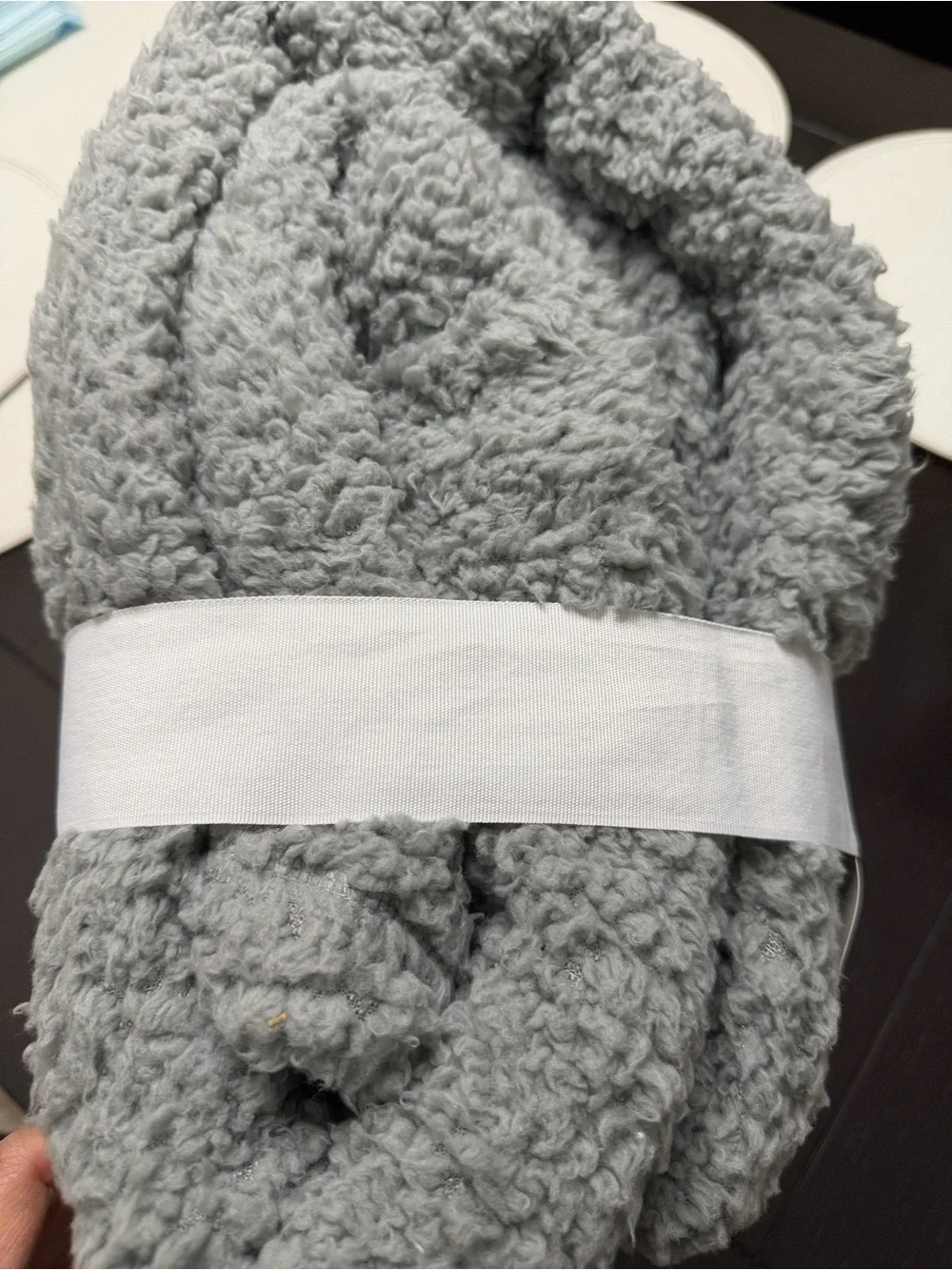 Room Essentials Dorm Bed Sherpa Blanket - XL Twin Gray